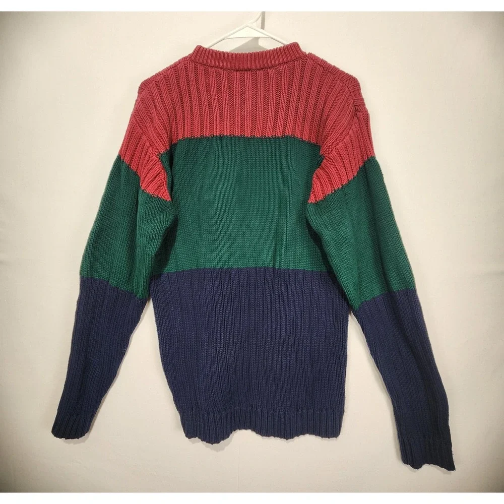 Mickey Mouse Disney Store Men's Knit Sweater Stripe Multicolor Size L - Picture 10 of 10